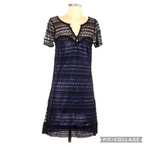 Christopher Deane Lace Silk Lined LBD Dress